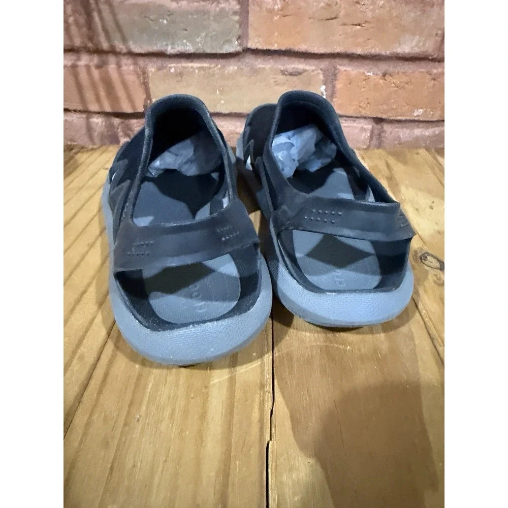 Crocs Men's 8 Swiftwater Mesh Wave Black‎ Sandals Slides Water Boat Beach Shoes